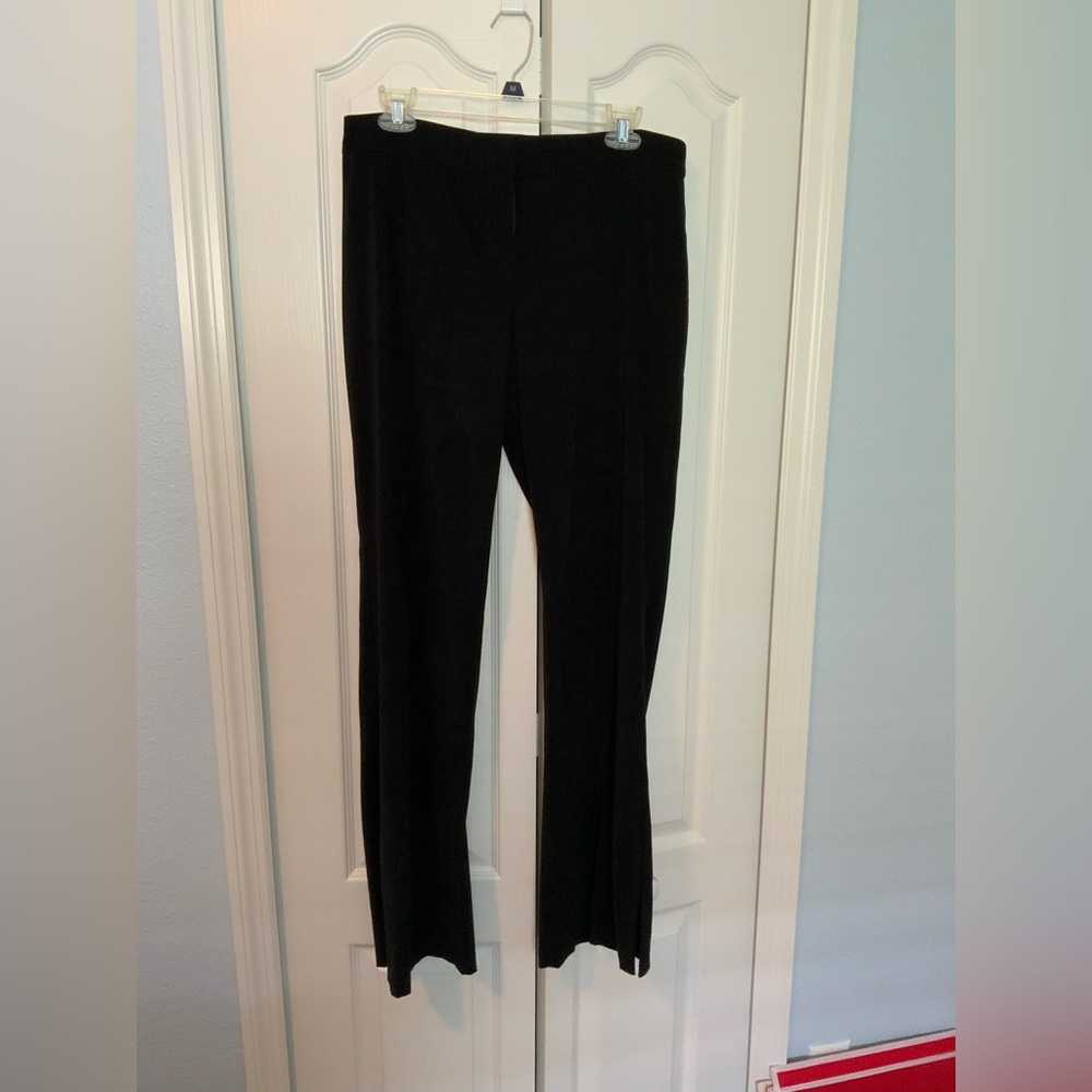NWOT White House Black Market Elegant Black faux suede Women's Pants